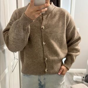 Cozy Brown Cardigan Sweater